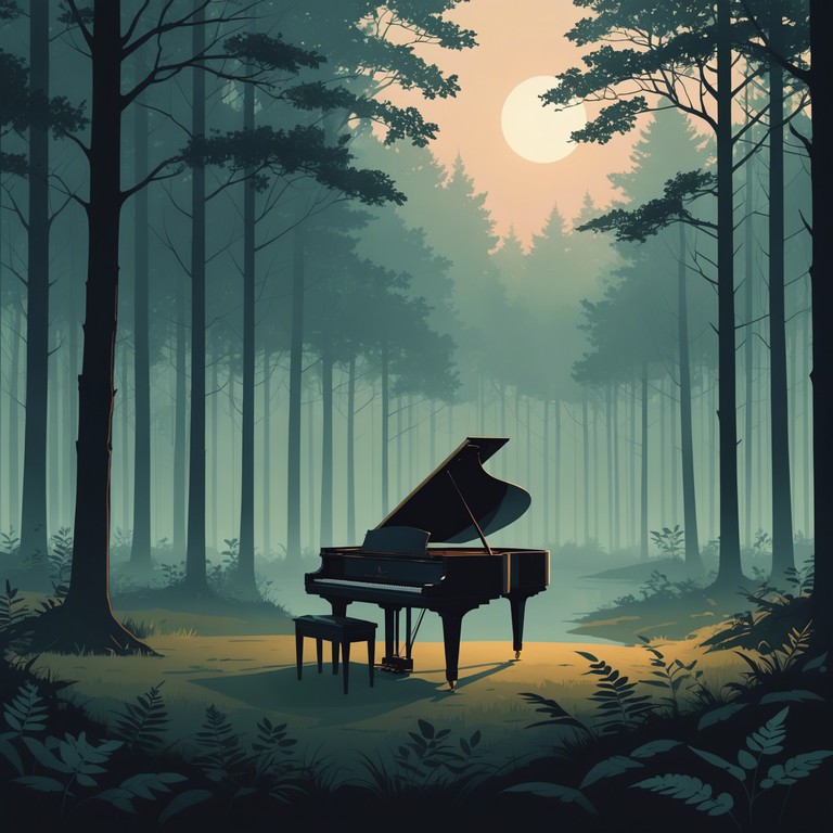 This alternative version emphasizes the soundscape of inner peace battling with personal turmoil, where the haunting piano tones dance with shadows in a delicate ballet of light and dark.