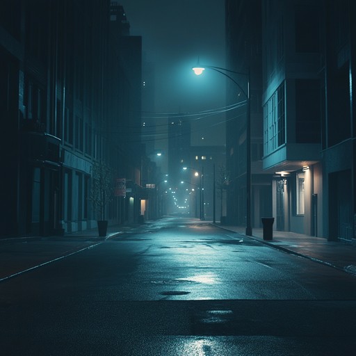 A brooding soundscape that captures the essence of a desolate, late night cityscape. Melancholic piano chords blend with dark, pulsing beats, evoking the emotions of solitude and urban decay.