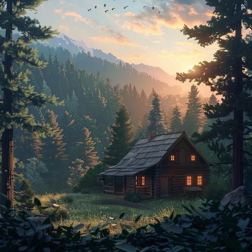 Compose a touching appalachian folk piece with acoustic guitar, capturing the essence of pastoral beauty and deep, reflective nostalgia. Let the gentle, flowing melodies transport the listener to a peaceful, distant landscape, filled with memories of simpler times.