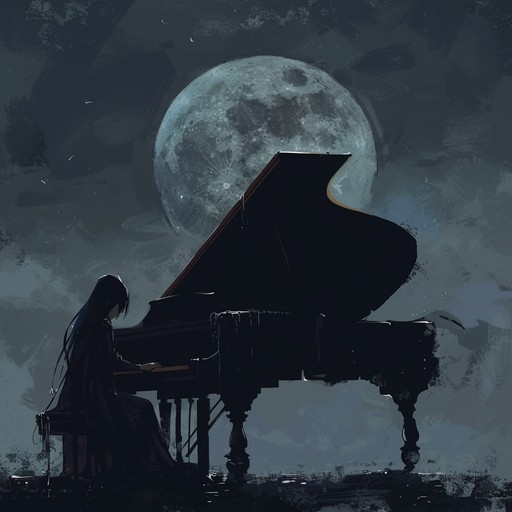 Dive into the depths of a haunting yet beautiful piano piece that captures the essence of a moonlit night, reflecting sorrow intertwined with serene beauty. The music unfolds like a melancholic tale, each note a step deeper into introspection.