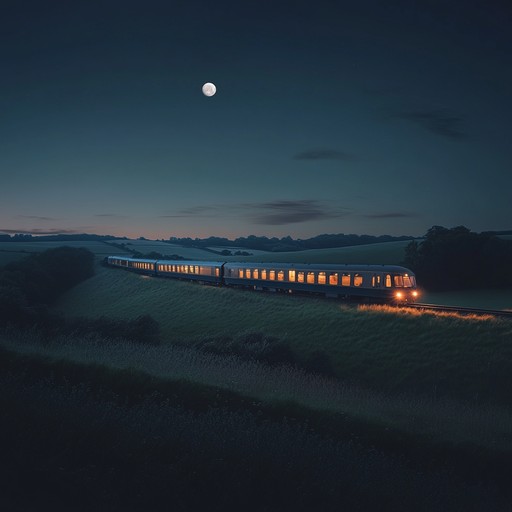 An instrumental piece led by a soulful fiddle, painting a sonic picture of a quiet train ride through the moonlit countryside, stirring deep reflections and wistful memories.