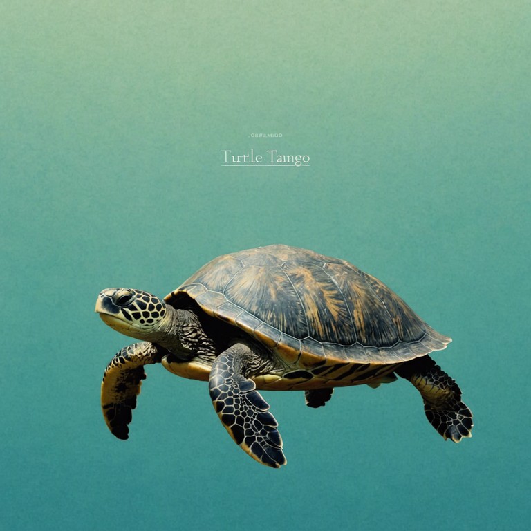 A gentle, flowing melody that captures the slow, deliberate movements of a turtle as it gracefully swims through tranquil waters. The song evokes a sense of ancient wisdom and timeless beauty, with a hint of playfulness in its languid, swaying rhythm.