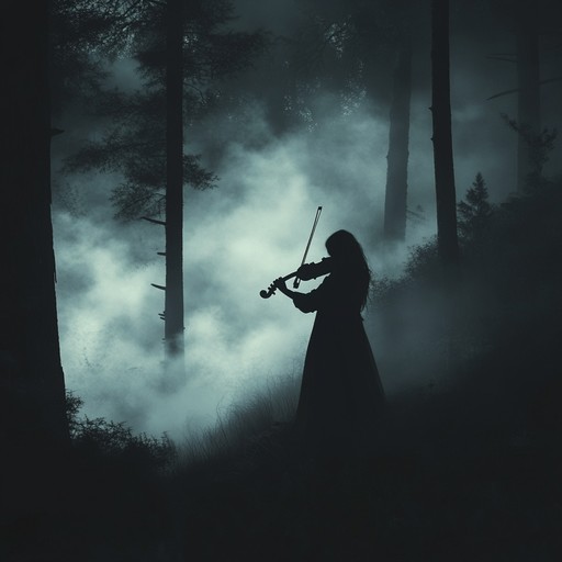 A mystifying instrumental track where the violin weaves eerie klezmer melodies into a slow, haunting waltz. The traditional klezmer sounds blend seamlessly with ghostly, melancholic undertones to create an atmosphere that is both unsettling and captivating, perfect for a midnight shadow dance.