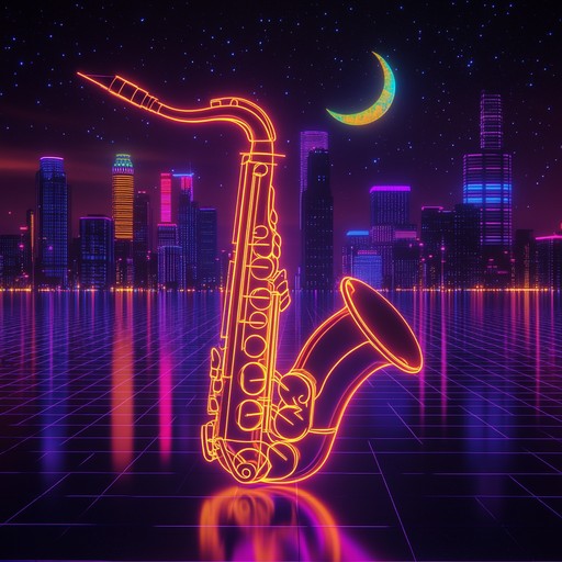 A smooth blend of synth and saxophone that evokes the sensual atmosphere of late night 1980s cityscapes, enveloping the listener in waves of nostalgia and dreamy melodies.