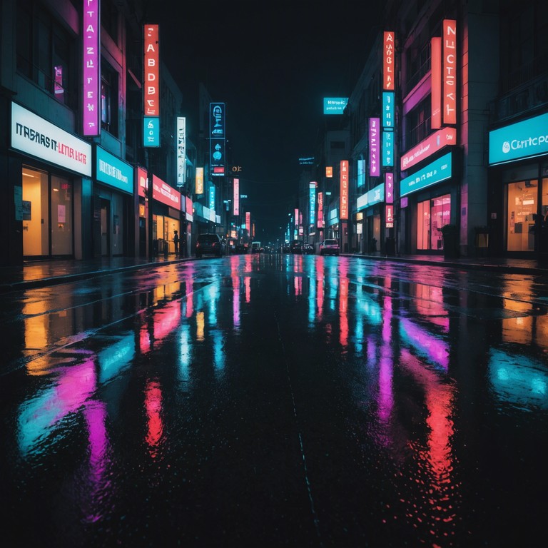 This instrumental track blends the rebellious spirit of grunge with the sleek sonorities of future synth. A gritty electric guitar lays down distorted, raw riffs, while a shimmering synthesizer adds a layer of neon bright melodies, creating a cutting edge soundscape that feels like walking through a rain soaked, neon lit cityscape at night.