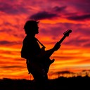 upbeat blues instrumental with vibrant guitar and driving beat.