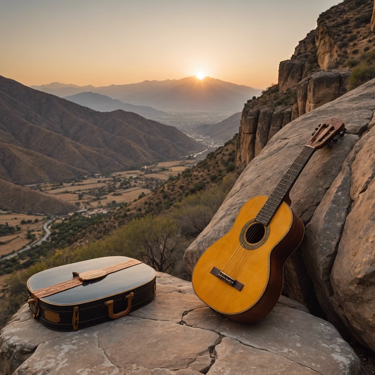 A musical journey that uses the traditional charango to paint an auditory picture of the andes at dusk. The strumming is gentle and rhythmic, allowing the listener to feel as though they are walking through majestic, sun kissed mountain paths. It’s not just music; it’s an experience that soothes the soul and connects with nature’s beauty.