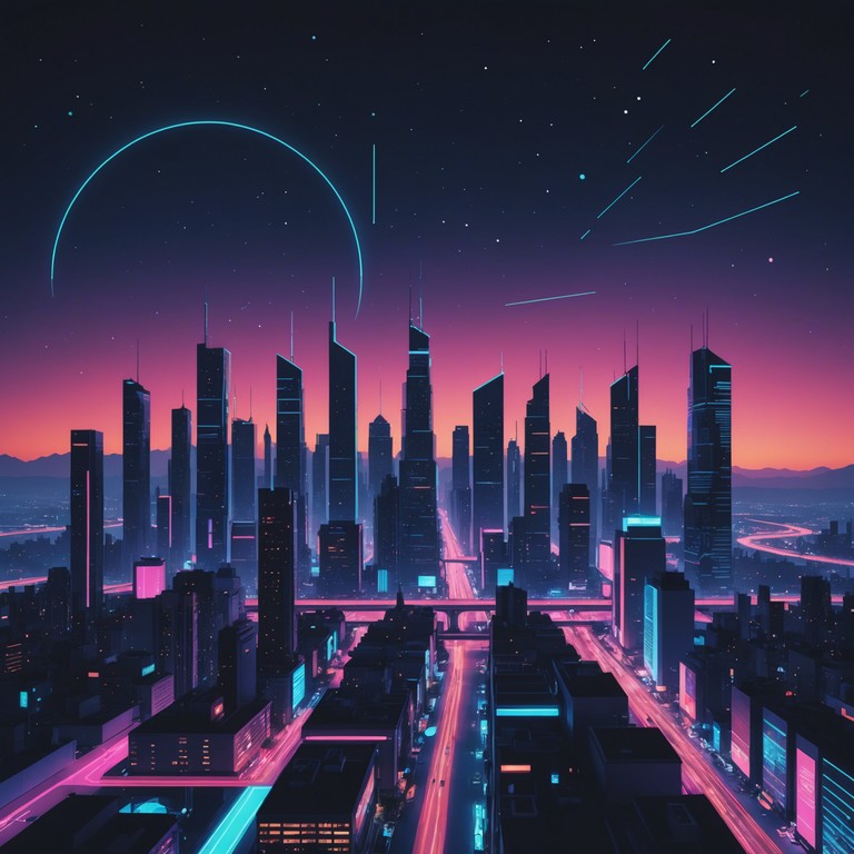 This track combines the fast paced, lyrical intensity of rap with the dreamy, reverberant sounds of futuristic synthesizers to create an ambiance that's both electrifying and soothing. Perfect for imagining the skyline of a future megacity at night.