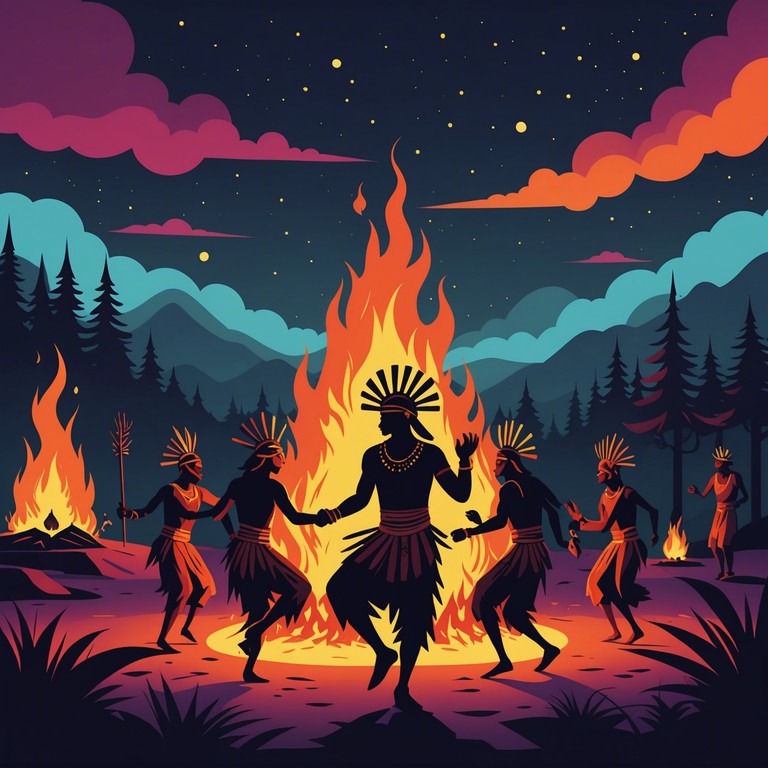 This track captures the essence of a vibrant tribal gathering, where every thud of the drum resonates with the spirit of community and unity. The music transcends simple rhythms, weaving a complex tapestry of sounds that evoke the warmth of a communal dance around a fire under the stars. With rhythms that mimic the heartbeat of the earth, this composition invites listeners to connect with their roots and celebrate the timeless tradition of togetherness.