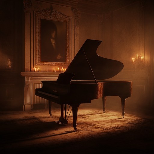 A hauntingly soft melody unfolds, featuring delicate piano strokes, creating a stark contrast between tranquil moments and underlying tension. This sinister yet soothing piece evokes an eerie yet touching atmosphere, perfect for reflective, contemplative scenes infused with subtle dread.