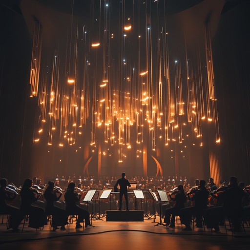 A rich modern symphony characterized by intricate compositions, blending strings, brass, and woodwinds to evoke strength and emotional resilience. The dynamic shifts add a powerful and uplifting dimension to the overall narrative.