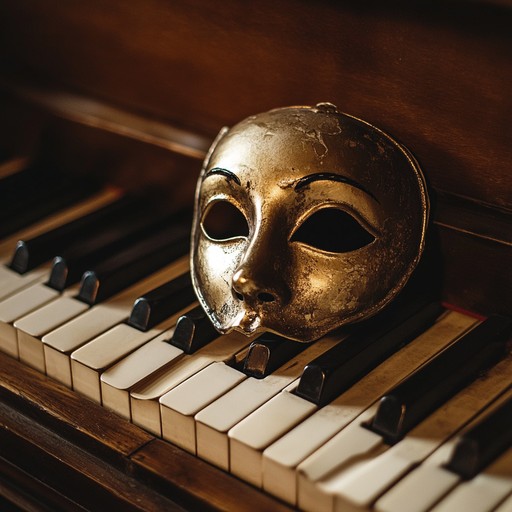 An instrumental piano composition that captures the essence of theatrical storytelling through expressive melodies and evocative harmonies, transporting listeners to a bygone era