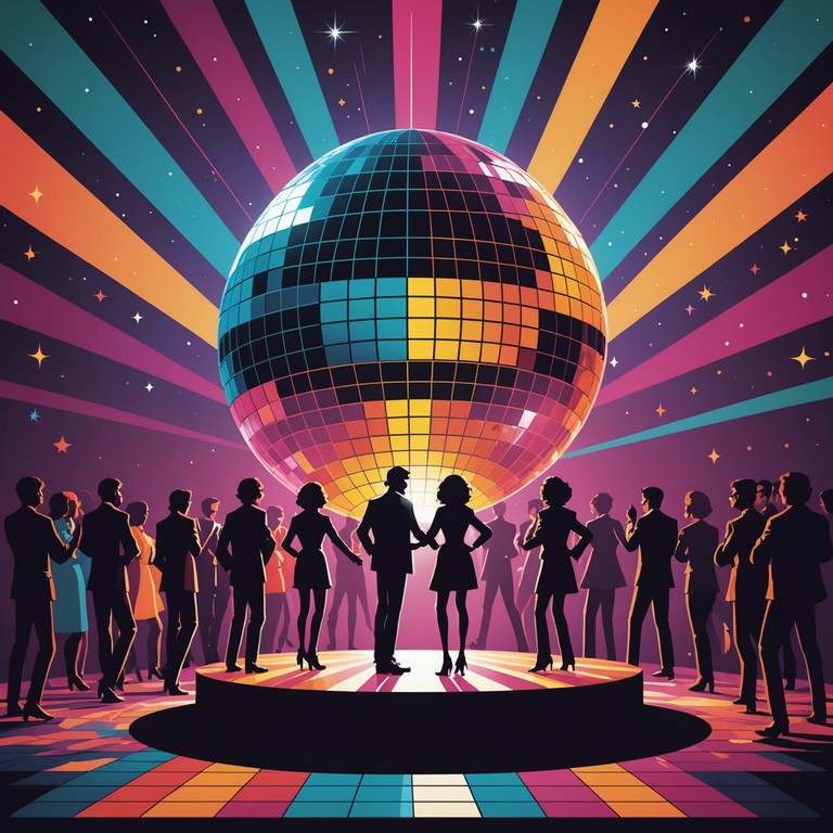 A nostalgic journey back to the exhilarating dance floors of the 70s, featuring vibrant rhythms and memorable grooves that capture the essence of the era's party spirit. The music is characterized by its upbeat tempo, funky bass lines, and irresistible danceability, making it a perfect homage to the disco era.