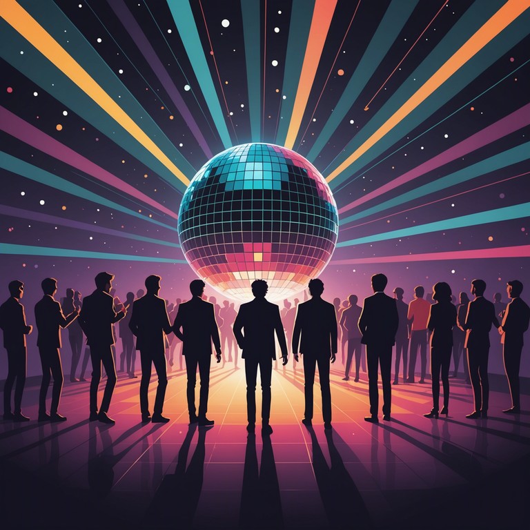 This track embodies the energy and glitz of a glamorous gala, infused with vibrant, sparkling sound textures that replicate the shimmer of glitter under dance floor lights. The composition cascades like a champagne fountain, capturing the essence of a festive celebration filled with joy and high spirits.