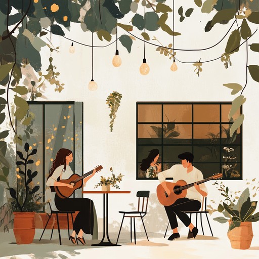 Nostalgic guitar tunes and gentle rhythms capture the intimate essence of a bygone era's romantic serenades, perfect for those warm, heartfelt evenings