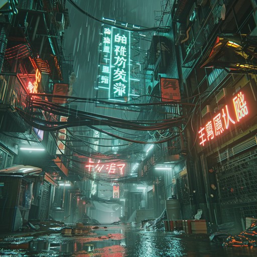 Explore the dark alleys and towering skyscrapers of a futuristic city. Aggressive synths and industrial beats paint a vivid picture of a place burdened by technology and danger.