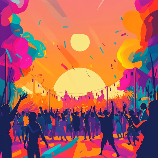 An explosive, lively track designed to elevate the mood with wobbly bass lines and high energy drops. The song features bright, upbeat melodies, rhythmic syncopation, and playful sound design elements, creating an infectious cheer. Suitable for party scenes, summer festivals, or anytime spontaneous joy is desired.
