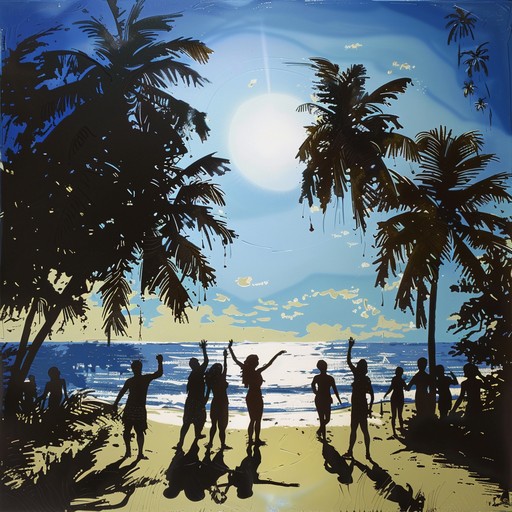 This instrumental track captures the ecstatic vibes of a radiant summer day with joyful bossa nova rhythms, perfect for an ongoing celebration by the beach. The carefully syncopated patterns on the guitar provide a melodic foundation, evoking images of carefree dances and sunlit waves. A steady, uplifting pace ensures that the listener remains engaged and invigorated.