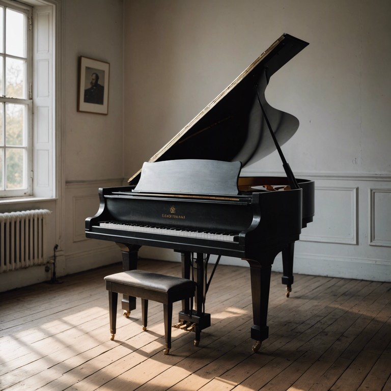 A gentle, pensive piano piece that carries the listener through themes of inner reflection and the tranquility of being alone. Using a minimalist approach, each note and silence between them is charged with emotion, making it an immersive listening experience.