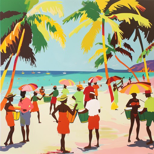 Immerse yourself in the vibrant sounds of calypso with a funky twist, featuring lively steel drum rhythms, infectious bass lines, and upbeat percussion. This instrumental track captures the essence of a sunny caribbean carnival, bringing a sense of joy and celebration.