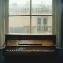 an instrumental piece evoking deep melancholy and nostalgia via piano