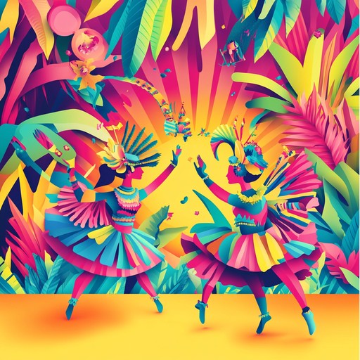 A dynamic track that layers lively rhythms with joyful melodies, representing the heart and soul of a bright, festive carnival. The music builds up, culminating in an uplifting and celebratory climax.