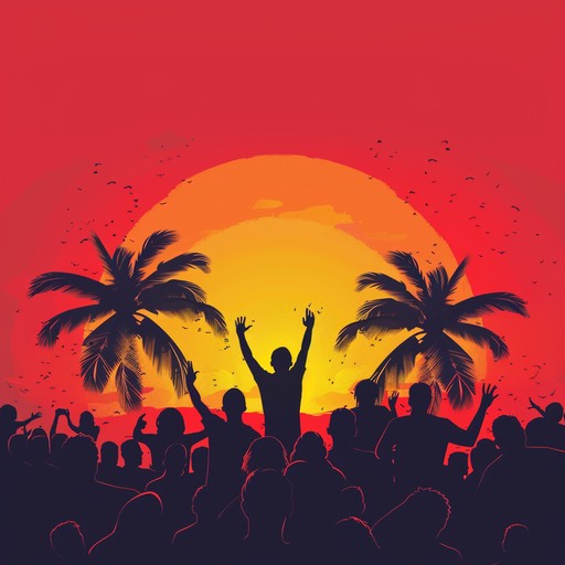 Channel the spirit of a festive evening with this vibrant afrobeat track that captures the essence of a sunset celebration. The song should convey the carefree joy and colorful atmosphere of a street festival, blending traditional african rhythms with modern influences for a lively and infectious energy.