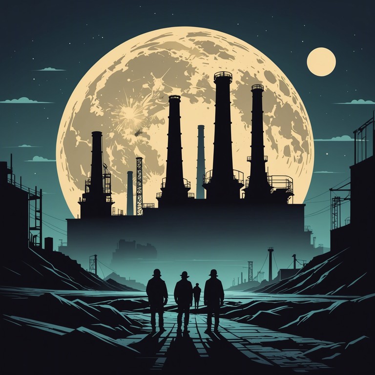 A composition that marries the subtlety of ancient whispered legends with the harshness of industrial decay. The sound is a complex layering of minimalist industrial tones that suggest both age and futuristic decay.