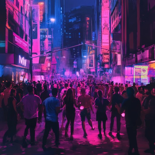 Immerse yourself in the dynamic and lively atmosphere of a swing jazz piece that brings the excitement of a night in the city to life. Pulsating with an uplifting beat and vivid brass sections, this track reflects the infectious energy and joy of urban nightlife.