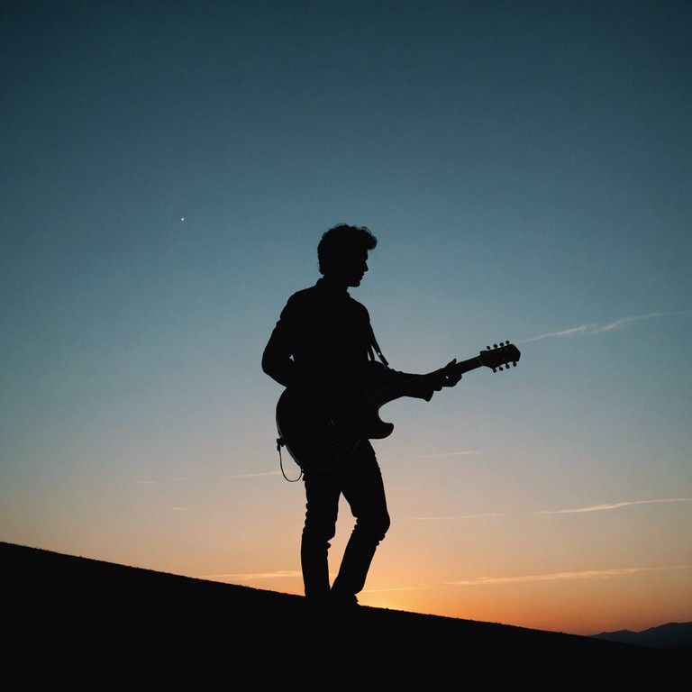 As evening falls, soft guitar strings echo the peacefulness of the night, fusing the emotional depth of blues with gentle rock elements to whisk the listener away to a serene reflective state.