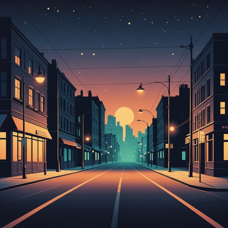 A haunting saxophone melody reverberates through the still, night streets, encapsulating the essence of solitude in a bustling city. The slow and deliberate notes paint a picture of loneliness amidst urban chaos, creating a thoughtful and introspective atmosphere. This music appeals to those seeking solace in their moments of solitude.