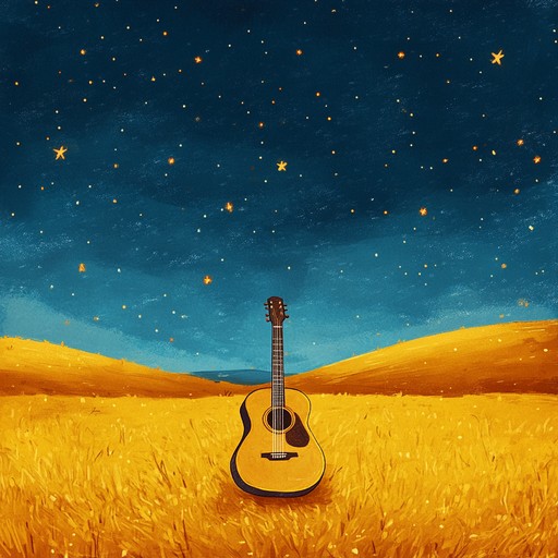 An instrumental country piece that transports listeners to tranquil meadows bathed in golden sunlight, where gentle breezes carry whispers of nostalgia and peace.