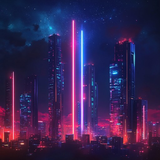 An exquisite edm piece that crafts an elegant vibe, blending futuristic synths with intricately orchestrated elements. It takes listeners on a journey through a cosmic urban landscape, transitioning from serene melodic parts to energetic drops, evoking both grandiosity and intimacy.