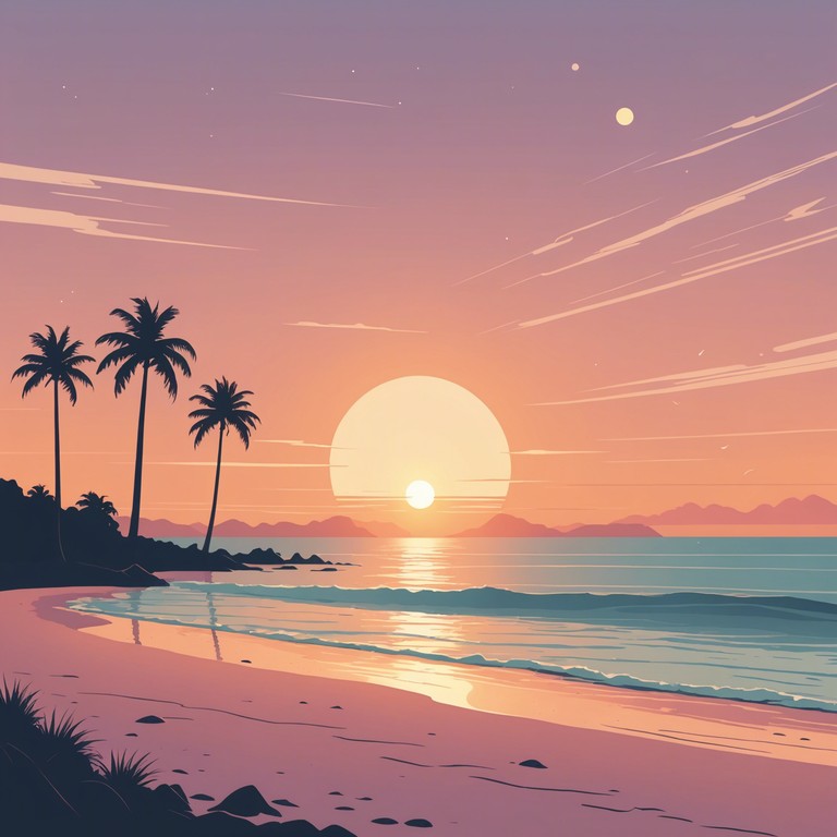 Imagine a song that captures the essence of a perfect sunset on a breezy beach. The track blends rhythmic dance beats with chill, uplifting melodies, creating a soundscape ideal for evening relaxation or gentle social gatherings. It evokes feelings of warmth, contentment, and the joy of a serene evening