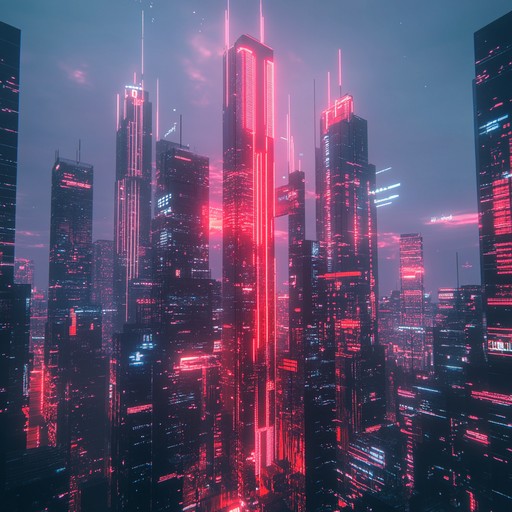 An instrumental j pop track featuring futuristic synthesizer leads and dynamic beats, transporting listeners to a cyberpunk vision of tokyo's nightlife.