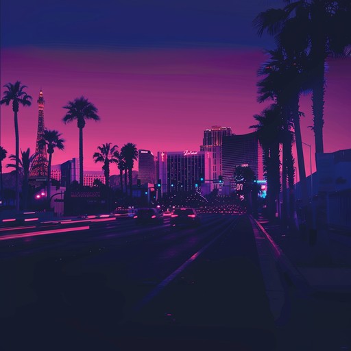 Imagine yourself driving down the glittering las vegas strip at night, taking in the dazzling neon signs and opulent casinos. This high-energy instrumental piece captures the electric atmosphere of vegas, with its pulsing rhythms, flashy brass, and swinging jazz influences. It's the perfect soundtrack for a night of gambling, entertainment, and lavish indulgence in the entertainment capital of the world.