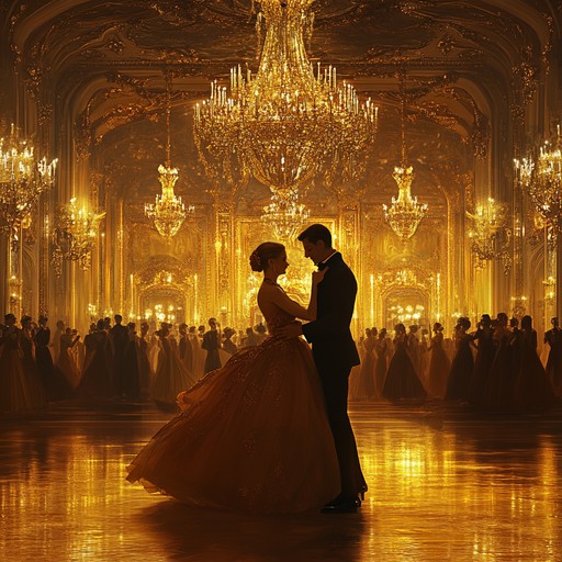 An instrumental swing composition that captures the majestic grandeur and elegance of royal ballroom dances. Smooth brass sections and lively rhythms transport listeners to an opulent era of nobility and high society gatherings.