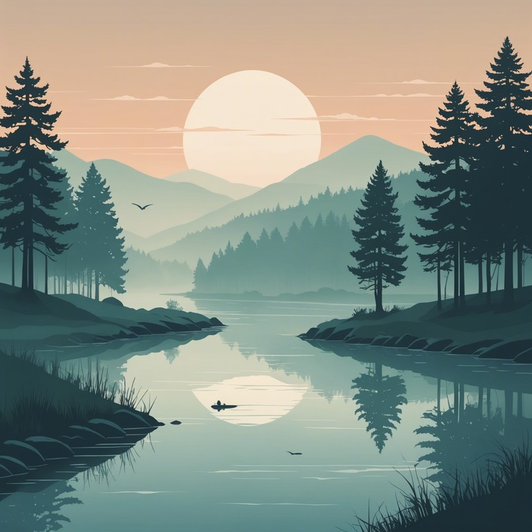 In this track, the serene essence of nature is captured through gentle drum rhythms and flowing ambient synths, resembling the tranquility of a quiet river. Perfect to unwind to while feeling a gentle touch of peace and calm.