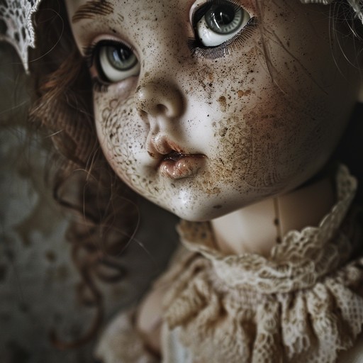 A haunting musicbox tune that evokes the sadness and loneliness of a forgotten doll. The melody is slow, minor key, and slightly dissonant, with an unsettling atmosphere. It feels like the doll is lamenting its fate of being left behind and unloved.