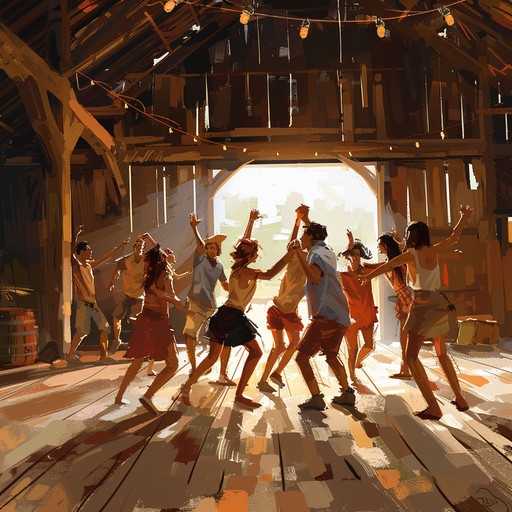 This vibrant country instrumental brings the lively energy of a rustic barn dance to life. Perfect for joyous celebrations and upbeat country gatherings, its banjo driven melody will have everyone dancing and smiling.
