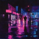 a synth melody echoes through a lonely neon cityscape.