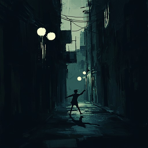 An instrumental samba piece that blends traditional samba rhythms with dark and unsettling melodies, creating an atmosphere of mystery and suspense as if wandering through shadowy alleys at night.