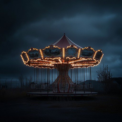 This instrumental piece fuses haunting carnival sounds with edgy electronic tones, taking the listener on an unsettling journey through a mysterious and dark fairground. The music unfolds with layers of eerie melodies and unexpected twists, evoking feelings of suspense and intrigue.