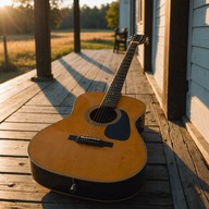 melancholic guitar tells a sorrowful story