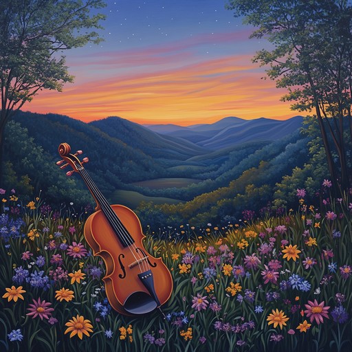 An intricate blend of banjo and fiddle that paints a sonic picture of the appalachian landscape, capturing both its majesty and subtle tranquility in a progressive bluegrass style