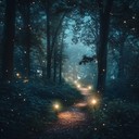 an ethereal instrumental capturing the magic of nocturnal forests