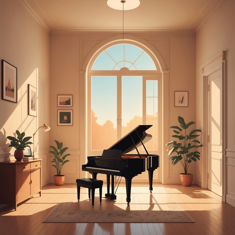 This composition swirls with gentle orchestrations of modern classical elements, featuring a seamless integration of digital and acoustic layers to create a soothing ambient experience. The music is structured to evoke deep introspection and a sense of serene solitude, making it an ideal backdrop for reflective moments or meditative practices.