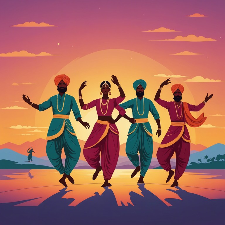 Blending traditional indian sounds with a romantic twist, this track infuses sensual bhangra rhythms with lush orchestral backing, creating a vivid landscape of passion and dance. Suitable for intimate gatherings or lavish celebrations, it invites listeners to immerse in the liberating energy of love and unity.