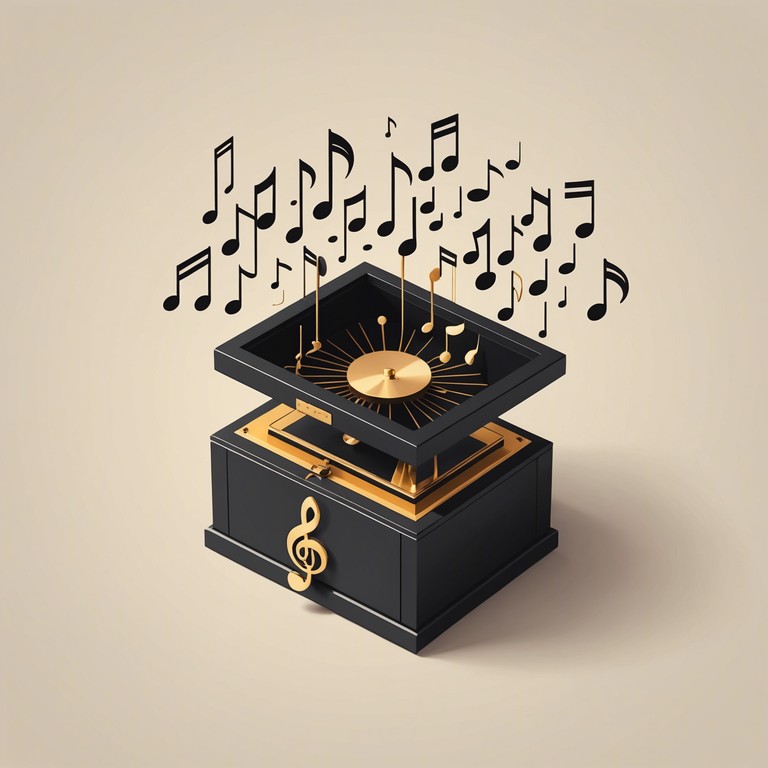 Imagine a gentle lull created by playful notes from a music box, ideal for reflection or soft background music.