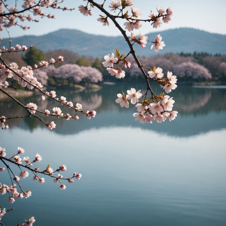 Delicate koto music that transcends time, enveloping the listener in a peaceful state conducive to reflection and meditation in a historical context.